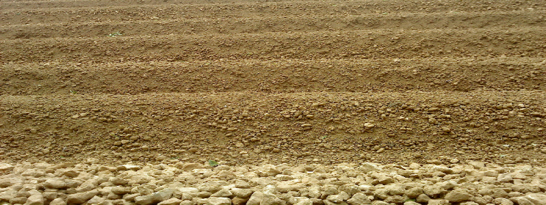 Ploughed field Kirkdale, N. Yorks.